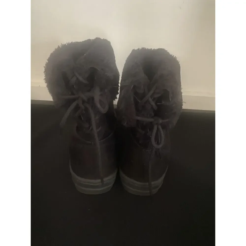 Seven 7 Dials Women's Mid-Calf Faux Fur Winter Boots Black Size 9 Snow boots